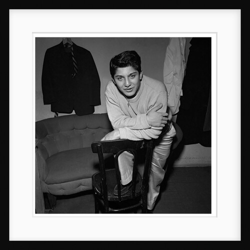 Paul Anka in dressing room by Harry Hammond