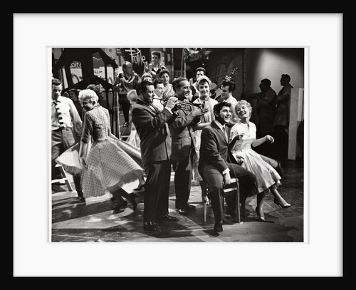 Paul Anka with Petula Clark and Eddie Calvert by Harry Hammond