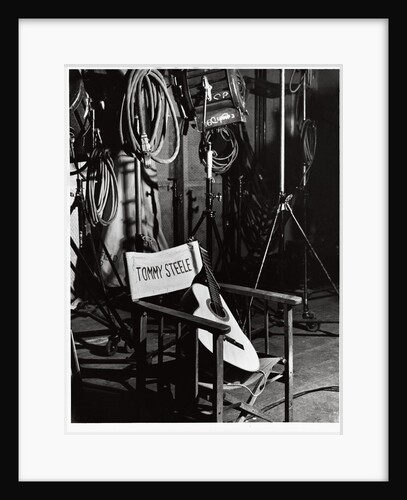 Tommy Steele's chair and guitar by Harry Hammond