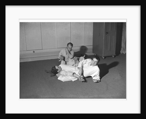 Peter Sellers having Judo lessons by Harry Hammond