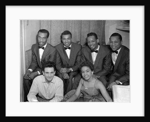 The Platters with Lonnie Donegan by Harry Hammond