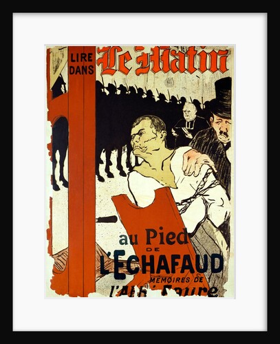 Lire Dans, le Matin, au Pied de l'Echafaud by Henri de Toulouse-Lautrec
