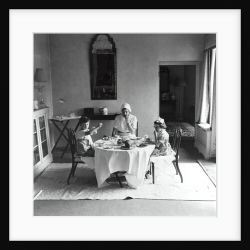Prince Edward and Princess Alexandra with their nanny by Cecil Beaton
