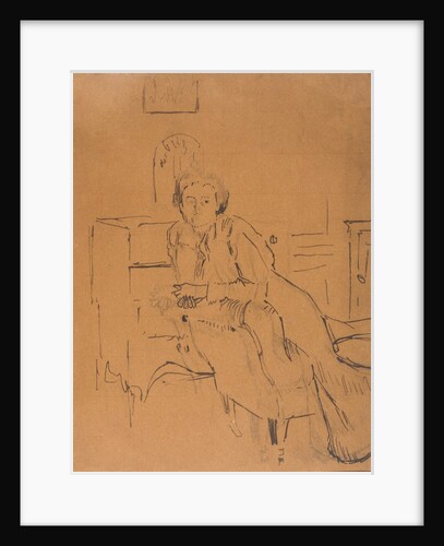 Marie Hayes Seated on a Sofa by Walter Richard Sickert
