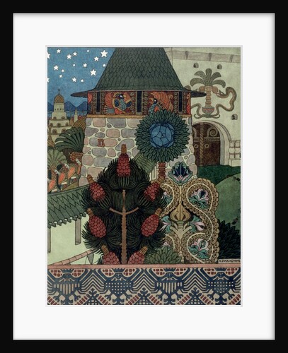 Ornate Flowers in a Garden by Ivan Iakovlevich Bilibin