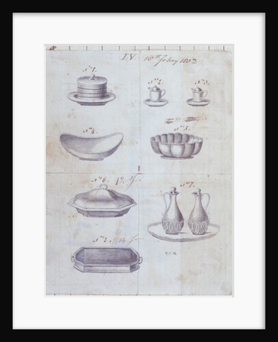 Pages from the Original Drawing Book of the Leeds Pottery manufacturers Hartley & Green by Anonymous