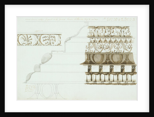 Fragments of the Gardens Farnese in Rome by Charles Heathcote Tatham
