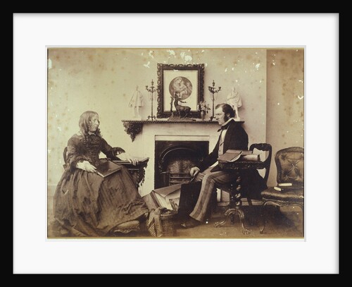 Self portrait featuring wife by Benjamin Brecknell Turner