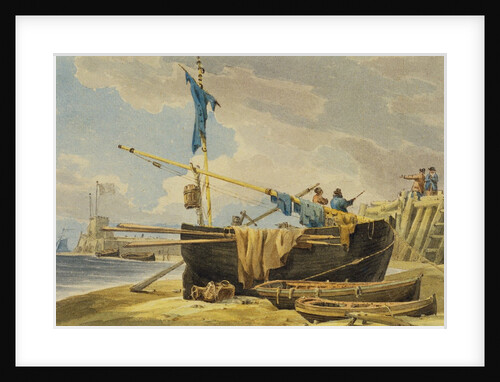 Boats with Fishermen by Joseph Mallord William Turner