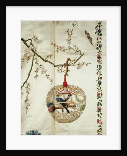 Bird Cage with Finches by Anonymous