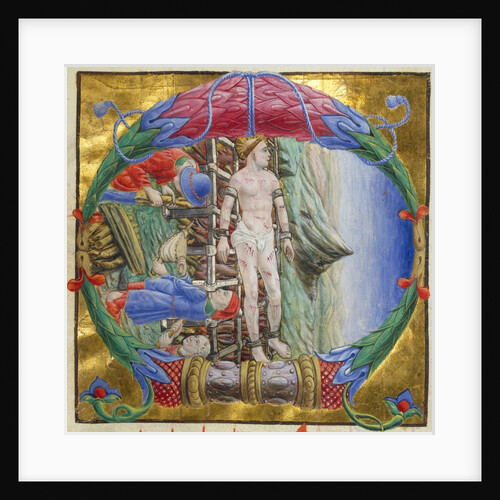 Initial letter C, depicting The Martyrdom of St by Anonymous
