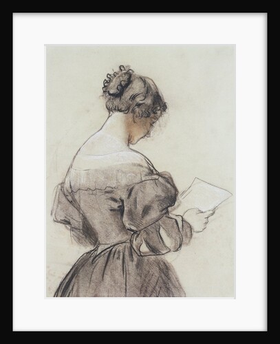 A Woman Reading a Letter by Edwin Henry Landseer