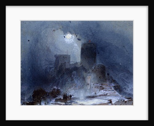 Elsinor Castle, design for theatrical scenery by William Telbin