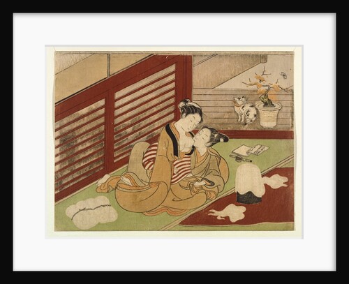 Love Interrupts The Making of Silk by Isoda Koryûsai