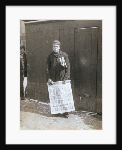 Newspaper Boy by Edgar Scamell