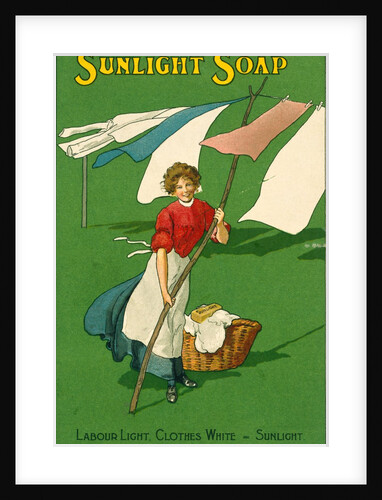 Labour Light, Clothes White, Sunlight, advertisement for Sunlight Soap by Unknown