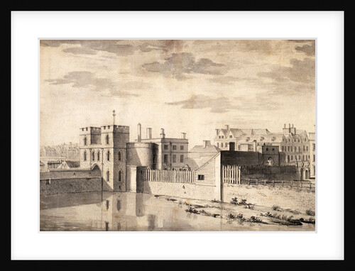 Prospect of the Entrance of the Tower of London by Paul Sandby