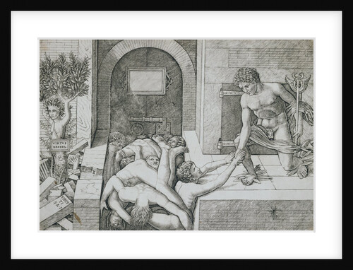 Allegory of the Rescue of Humanity-Virtus Deserta by Giovanni Antonio da Brescia & Andrea Mantegna