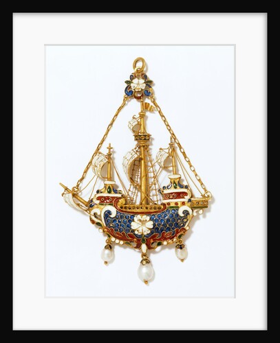 Three-masted ship pendant by Vasters