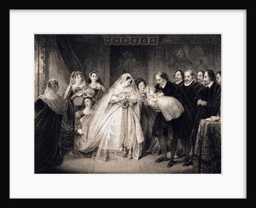 Mary, Queen of Scots and her son by Unknown