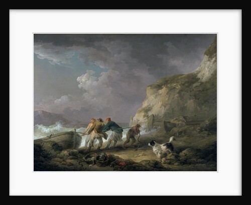 Seashore: Fishermen Hauling the Last Boat by George Morland