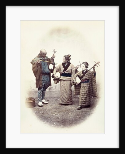 Street musicians by Felice Beato