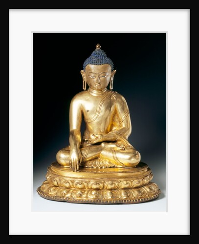 Seated figure of the Buddha Sakayamuni. Tibet, 16th century by Unknown