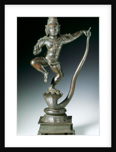 A figure of Krishna subduing Kaliya. Madras, India, 16th century by Unknown