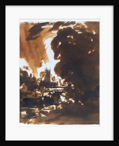 View of The Stour with Dedham Church in the Distance by John Constable