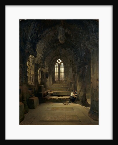 Entrance to The Crypt of Rosslyn Chapel by David Roberts