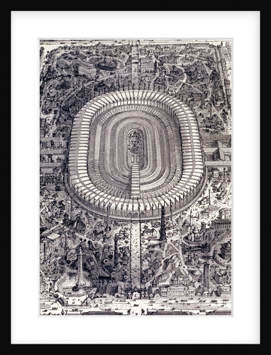 View of Paris Exhibition Hall by Eugene Rimmel