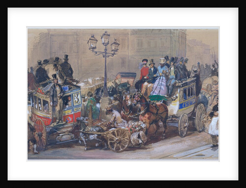 Ludgate Circus by Eugene Louis Lami