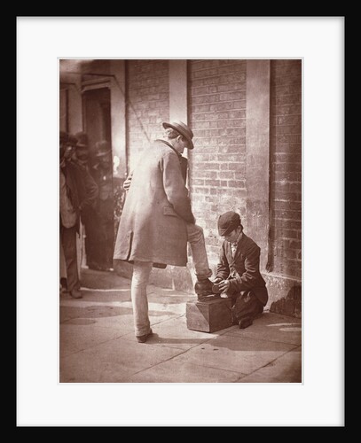 The Dramatic Shoe-black, from Victorian London Street Life by John Thomson