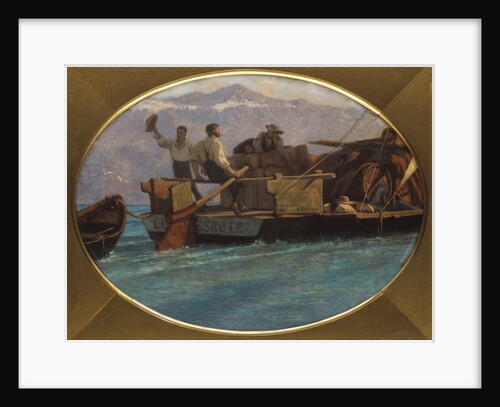 Luggage Boat on Lake Geneva by Francois Bocion