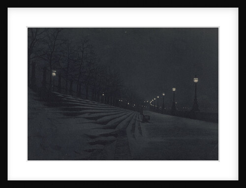 The Embankment by Night by Paul Martin