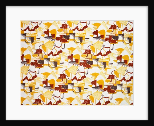 Art Deco textile design by Pierre Chareau