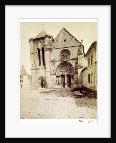 Longpont Church by Jean-Eugene-Auguste Atget