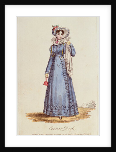 Carriage Dress from The Lady Magazine. London, England, 1823 by Unknown