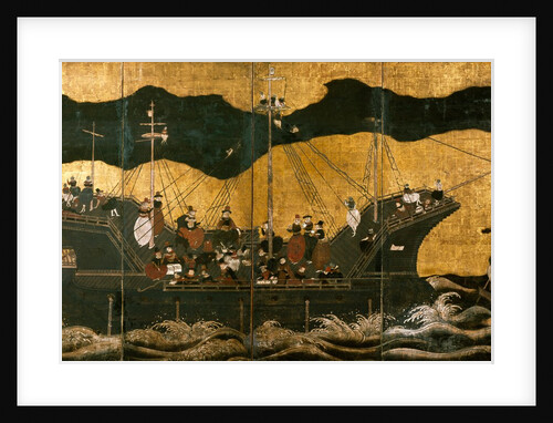 The Arrival of The European Traders. Japan, 1600 by Anonymous