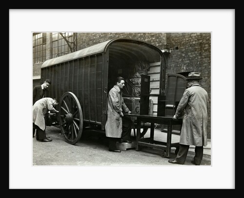 Packers loading a Museum Box Van by Anonymous