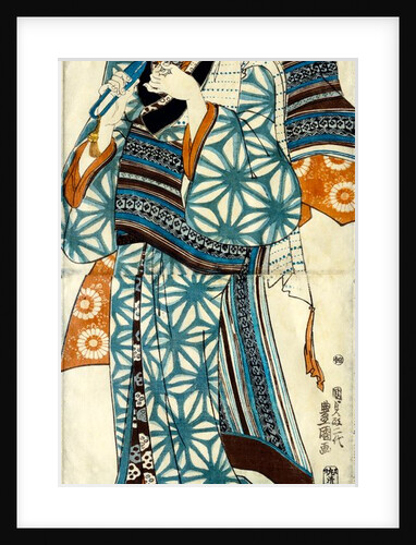 Girl with Scissors by Utagawa Kunisada