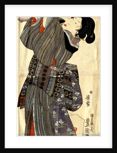 Girl and Cat by Utagawa Kunisada