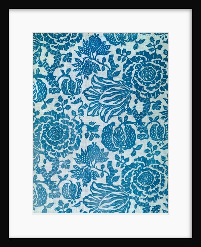 Panel of resist-dyed cotton by Unknown