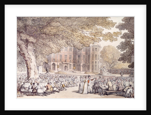 A Party in the Grounds of Ham House by Thomas Rowlandson