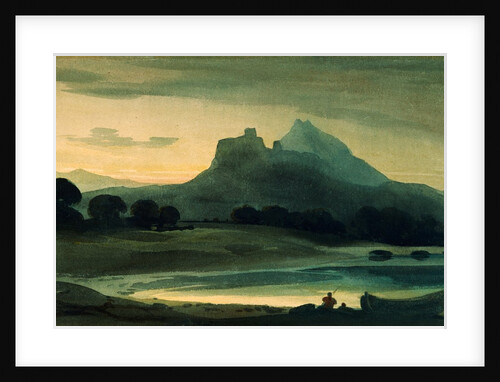 Mountainous Landscape Afterglow by John Varley