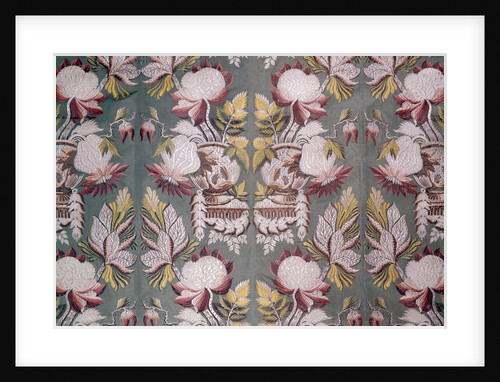 Floral textile design by Unknown