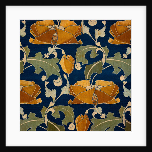 Furnishing fabric with floral pattern by A.H. Lee & Sons