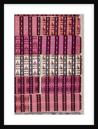 Sample from woven silk pattern book by Anonymous