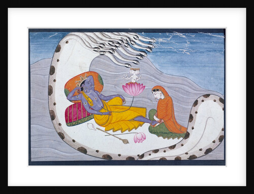 Vishnu and Lakshmi on The Great Snake. India, late 19th century by Unknown