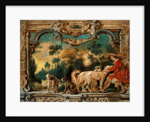 Man sitting amongst Huntsmen by Jacob Jordaens